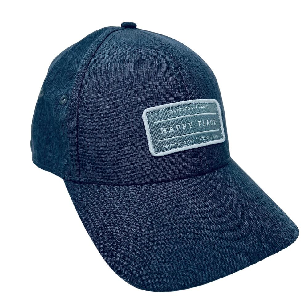NEW! Calistoga Ranch HAppy Place Hat Adjustable Cap Gray